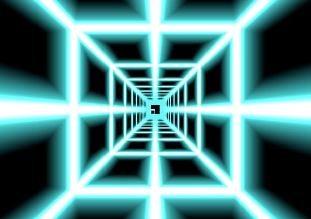 3D neon graphics of Death Run 3D game on Yoplay.io