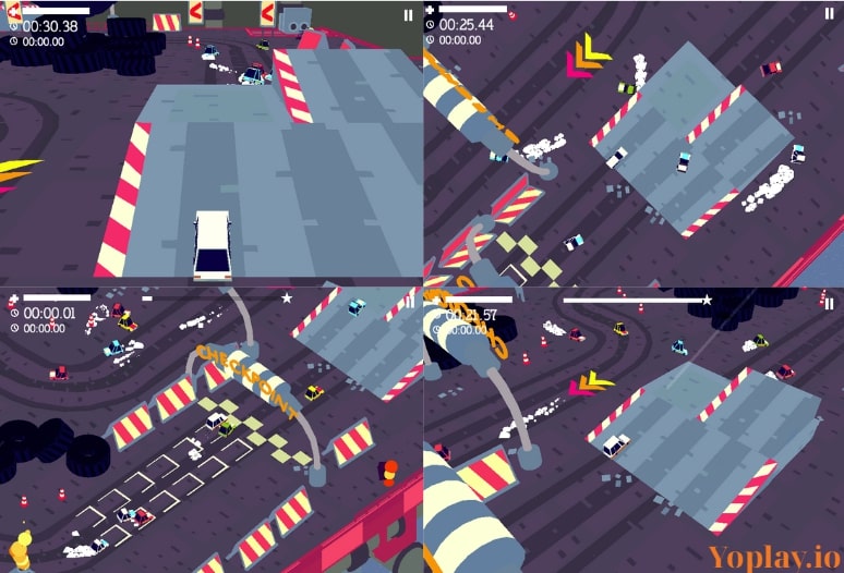 4 camera corners in Mad Pursuit game on Yoplay