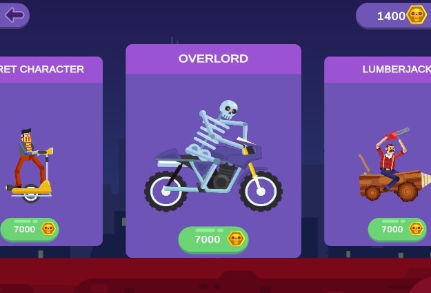 Characters in Scary Wheels game at Yoplay.io