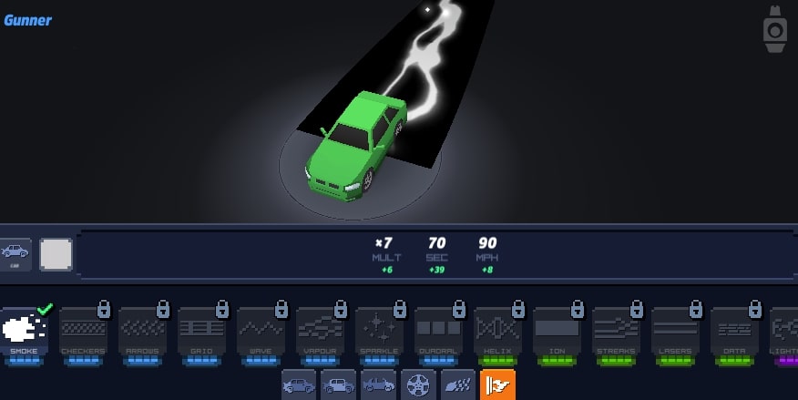 Choose your favorite Gunner in Tap Drift game at Yoplay.io