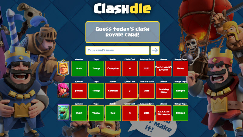 Clashdle Screenshot