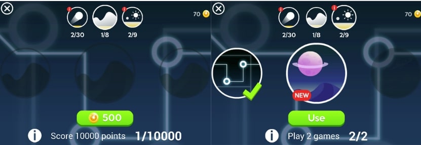 Conditions to unlock the ball, context, and space in the Curve Rush game