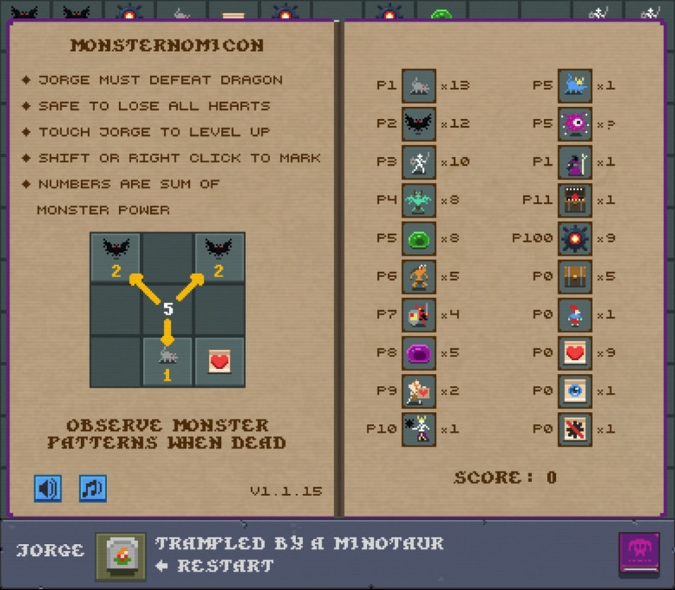 Dragonsweeper - Always remember to read the book Monsternomicon in the Dragonsweeper game in yoplay.io