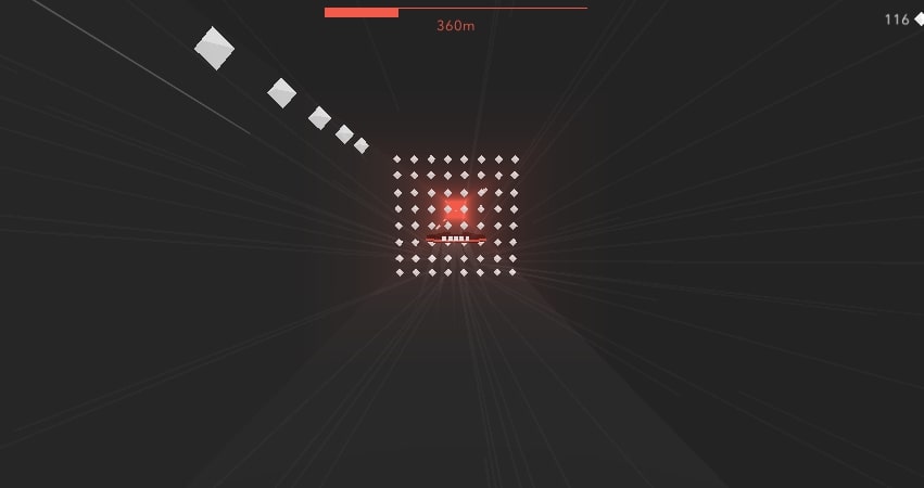 In the Bonus stage in Hyper Tunnel game at Yoplay.io, players should try to collect as many gems as possible.