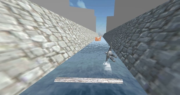 Kong the gorilla is flying avoiding obstacles in Flying Kong at Yoplay.io
