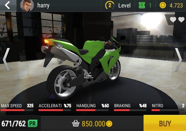 Large displacement sports car in the car collection in Turbo Street game at Yoplay.io