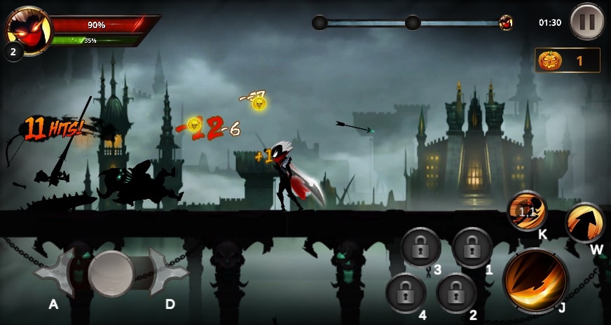 Players need to defeat opponents quickly in Stcikman War at Yoplay.io