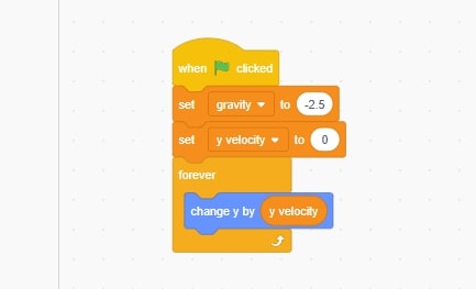 Step 5 Code for Player gravity and move according to y