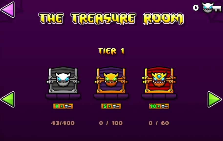 Unlocking chests in the Treasure Room will give players a huge source of diamonds - yoplay.io