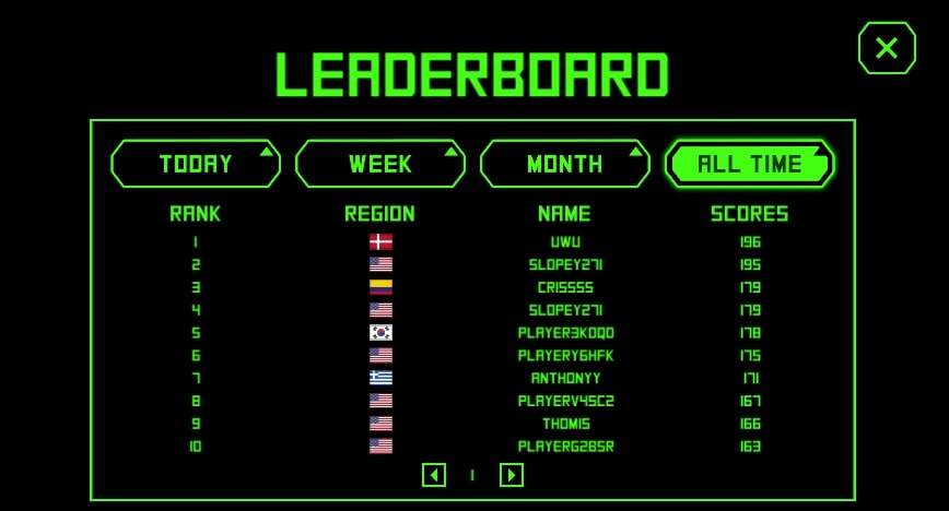 Slide Down features daily, weekly, monthly, and overall rankings, allowing players to easily track their positions on Yoplay.io.