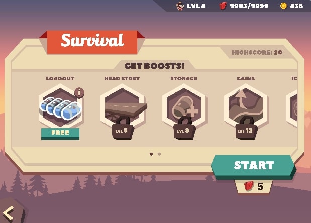 Survival Mode in Fire Flush game at Yoplay.io