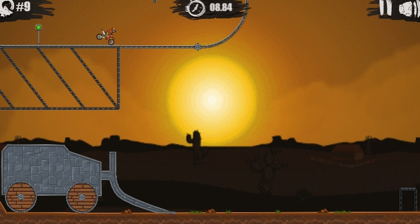 The Level 9 in Moto X3M game