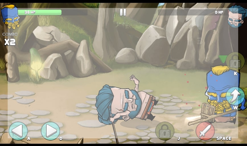 The player defeated their opponent in the Tiny Arena game at Yoplay.io