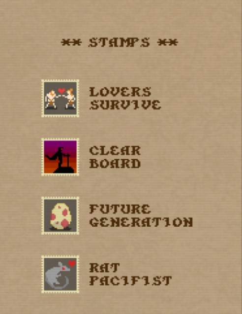 The stamps players will receive when playing Dragonsweeper game