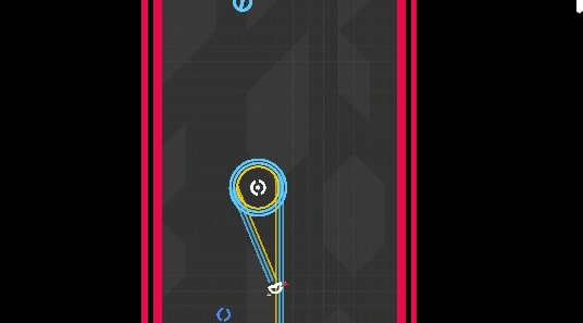 The track will change color from gray to red when the arrow passes through in Orbit Dash game at Yoplay.io