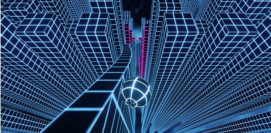 The winding roads in Xlope 3 game at Yoplay.io