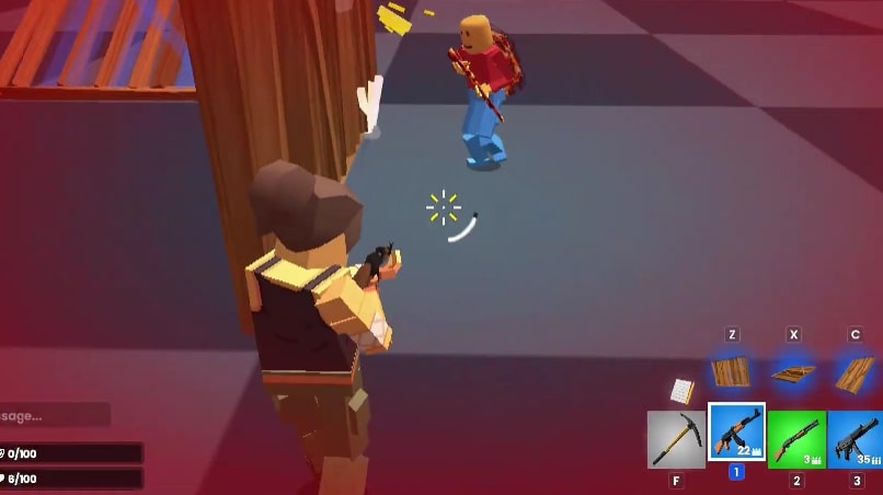 When the screen turns red, your character is in danger in the 2v2.io game at Yoplay.io.
