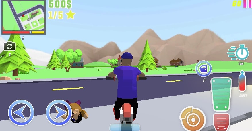 When you injure someone, you'll receive a bonus, so grab it! - Dude Theft Auto game at Yoplay.io
